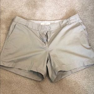 J. Crew, Khaki shorts.